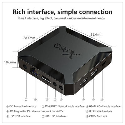 अनुकूलित 4k आईपीटीवी स्मार्ट बॉक्स ऑलविनर H313 एंड्रॉयड 10 टीवी बॉक्स