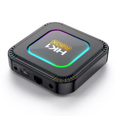 रंगीन एलईडी रोशनी के साथ 8K वाईफाई DIY आईपीटीवी बॉक्स एंड्रॉयड 13.0 टीवी बॉक्स