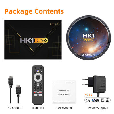 HK1 RBOX W2T IPTV सेटअप बॉक्स 2G 4G रैम 16G 32G 64G ROM एंड्रॉयड टीवी बॉक्स